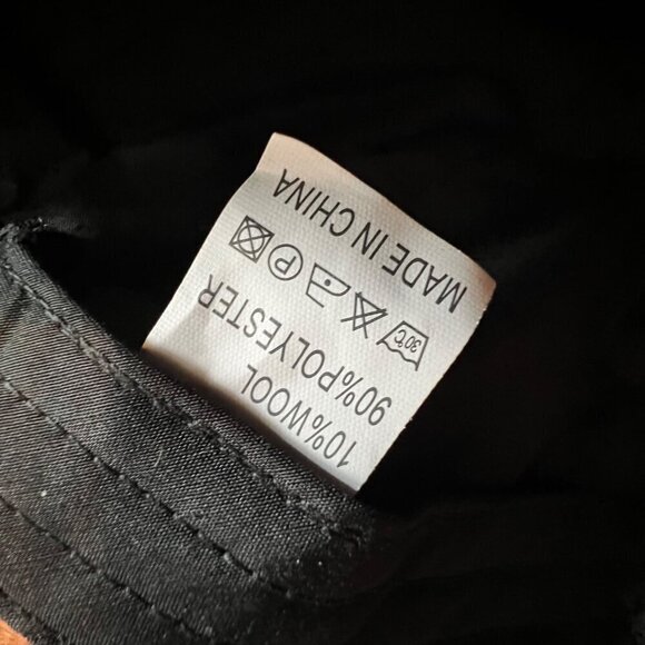 Wool Retro Plaid Button Top Brimmed Cap S/M - Picture 6 of 6